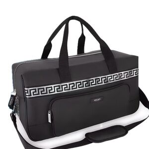 Versace Perfumes Duffel Bag/Gym/Weekender/Traveler Bag Luggage Black Car…